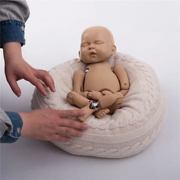 Keepsakes 1PC Born Baby Cuscini rotondi per Pography Prop Studio Poser Accessori Posing Bean Bag Pillow 231213