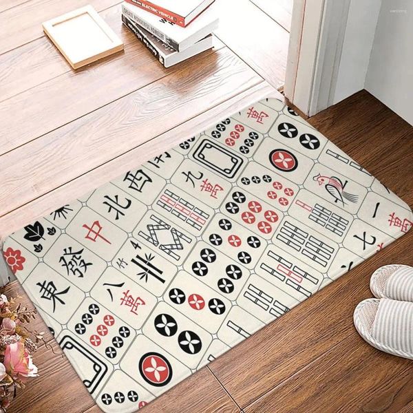 Design del modello di tappeti Mahjong piastrelle non slittanti tappeti soggiorno tappeto cucina tappetino esterno decorativo interno