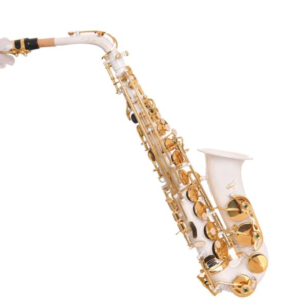Новые высококачественные саксофоновые саксофона Professional E Flat Saxofone Musical Instruments Performances Бесплатный корпус