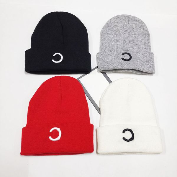 Moda luxo chapéu de malha para designer feminino gorro inverno malha quente macio e confortável street wear chapéu de malha presente de feriado de aniversário