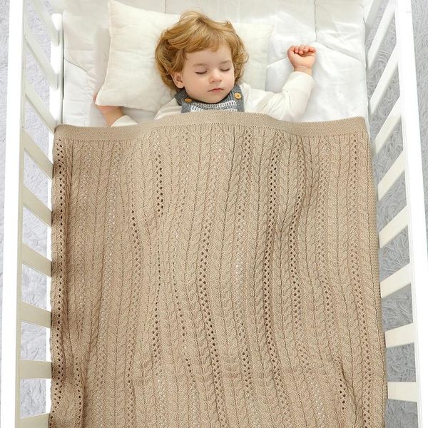 Decken Swaddle Wrap Born Birth Gestrickter Stoff Mutiple Kinderwagenbezug Kinderbettwäsche Blatt Säuglingsbadetuch Krippenzimmerüberwürfe