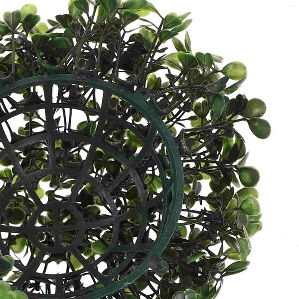 Bola de flores decorativas topiária, bolas artificiais, grama, buxo, pendurado, ornamento externo simulado, verde reprodutivo para rolo 20m