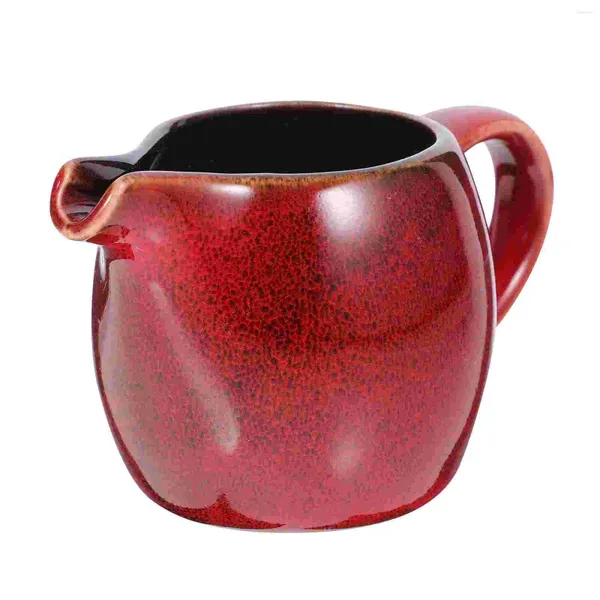 Set di stoviglie tazza di latte in ceramica nella brocca di miele rossa Creamer Jug Soccia Distriber Ceramics Ceramics Piccolo