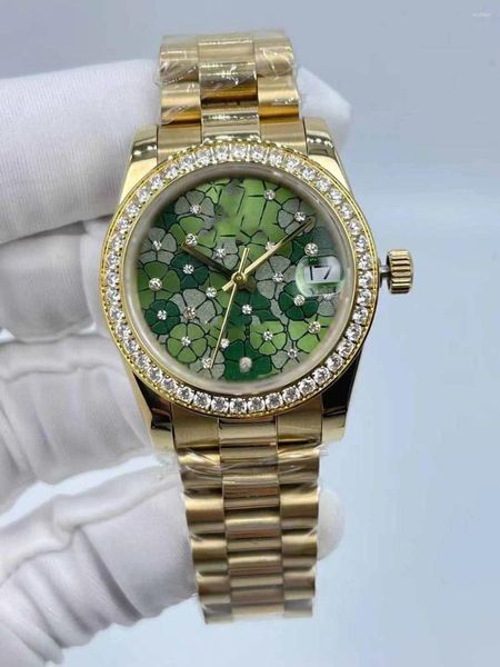 Armbanduhren Damen-Armbanduhr, 31 mm, Diamant-Blumenuhr, wasserdicht – elegant, präzise und modisch