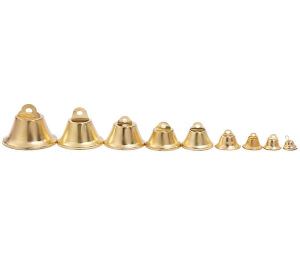 Encantos de metal sino de natal decoração de festa jingle bells árvore de natal pequenos pingentes ano novo festa de papai noel comemorar 7565734