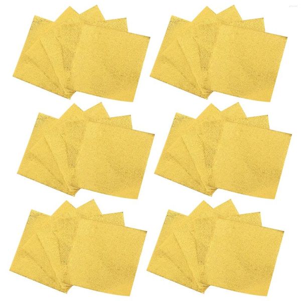 Ferramentas de cozimento, folha de alumínio, papel dourado, embalagem de doces, presente, pacote de alimentos para embalagem de chocolate (20x20cm)