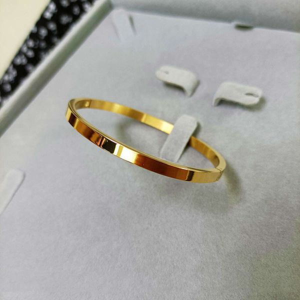 Классические дизайнерские украшения из титановой стали, невыцветающий браслет для пар из розового золота, нишевый дизайн, элитный подарок для друзей