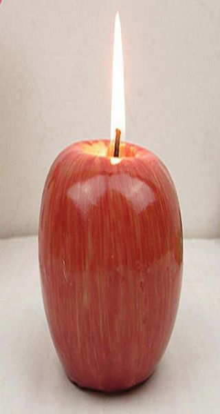 Inteiramente novo natal vermelho maçã em forma de frutas fragrância velas decoração da família festas de casamento aniversários festivos bem-vindos 2673341