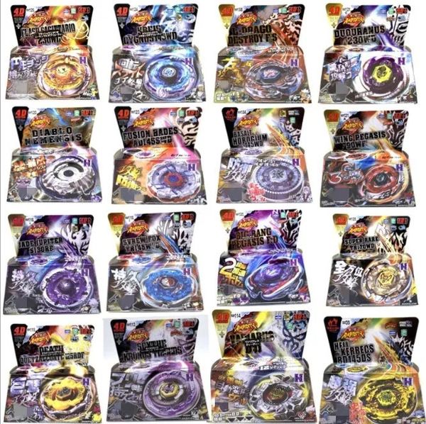 4D Beyblades B-X TOUPIE BURST BEYBLADE SPINNING TOP 8 pçs/lote 32 ESTILO Criança Menino Brinquedo Spinning Tops Clash Metal 4D para criança 231215