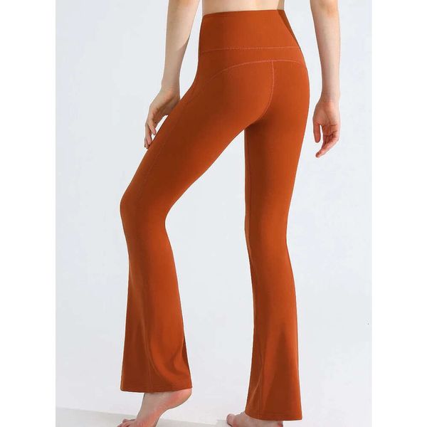 Lu Lu Align Pant Donna Yoga Groove Pantaloni fitness svasati a vita ultra alta Super elasticizzati Allenamento Palestra Running Leggings slim fit Limoni LL Esercizio