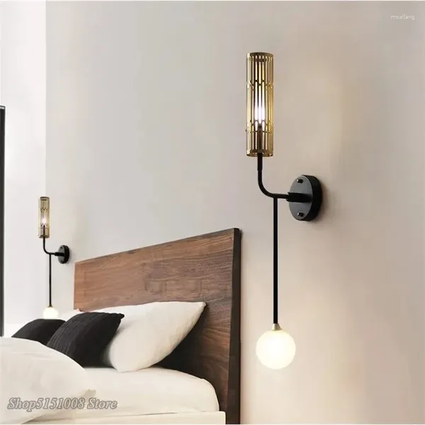 Lampada da parete moderna LED Nordic Soggiorno G4 Sconce Light Luci creative di lusso Corridoio Balcone Arredamento camera da letto