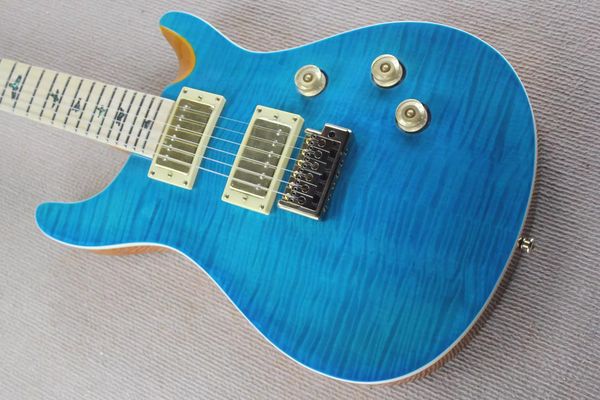 Acessórios de ouro para guitarra elétrica, folheado de bordo com padrão de tigre, estilo azul celeste, vendas diretas do fabricante