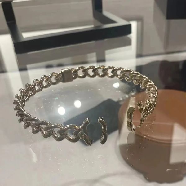 Marca de moda de luxo designer s925 colar de prata esterlina feminino colar clássico carta pingente colar requintado simples senhoras jóias aberto colar de metal
