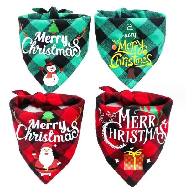 Abbigliamento per cani Triangolo per cuccioli Sciarpa per saliva Decorazione di Halloween Bandana Cani Collare per gatti Bavaglino per burp Fazzoletto da collo NATALE Regalo per animali domestici