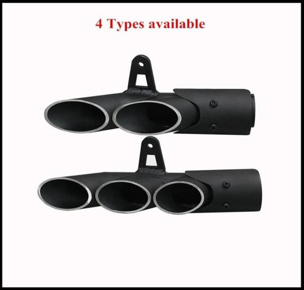 51mm Evrensel Motosiklet Çift Delikli Egzoz Muffler Boru Yamaha R6 1 Kawasaki Z750 800 Honda CBR100020321487855