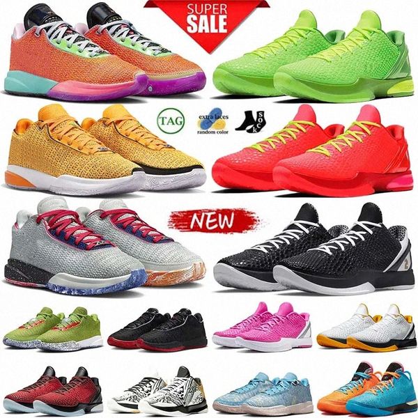 Reverse Grinch 20 xx Scarpe da pallacanestro Mamba Uomo Big Stage Chaos 5 Protro Anelli Metallic Gold All Star I Promise Scarpe da ginnastica da uomo Scarpe da ginnastica sportive