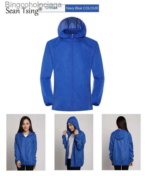 Altri abbigliamento Sean Tsing Anti UV Giacca antipioggia da campeggio Uomo Donna Impermeabile Protezione solare Cappotti Pesca Caccia Giacca a vento portatile ad asciugatura rapidaL231215