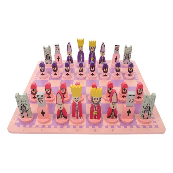 Giochi di scacchi 1 set di giocattoli da viaggio per bambini adulti da tavolo giocattoli educativi per bambini mini ragazze pieghevoli in legno 231215