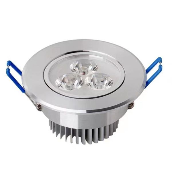 Recesso led downlight 9w lâmpada de teto regulável AC85-265V branco quente led para baixo lâmpada de alumínio dissipador calor lâmpada conveniência led l253i