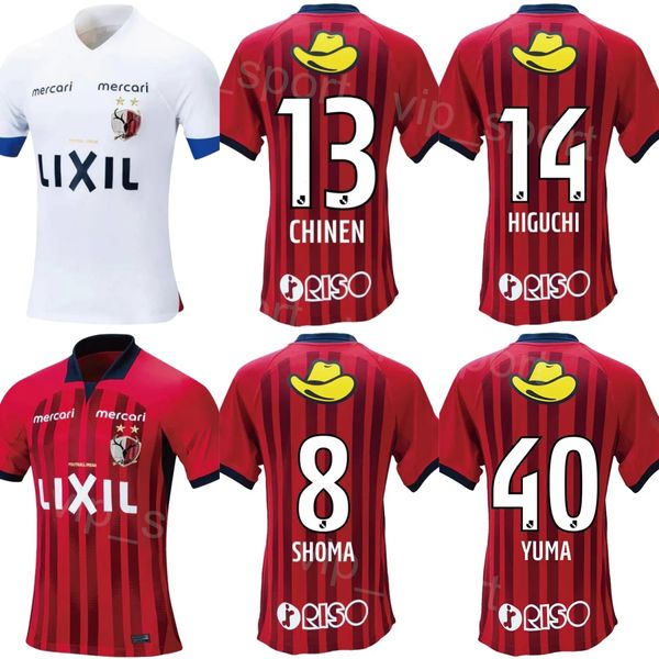 Clube J1 League Soccer Kashima Antlers 13 Kei Chinen Jerseys 37 Yuki Kakita 14 Yuta Higuchi 21 Diego Pituca 40 Yuma Suzuki Camisa de Futebol Kits Uniforme 23 2024 Equipe Masculina