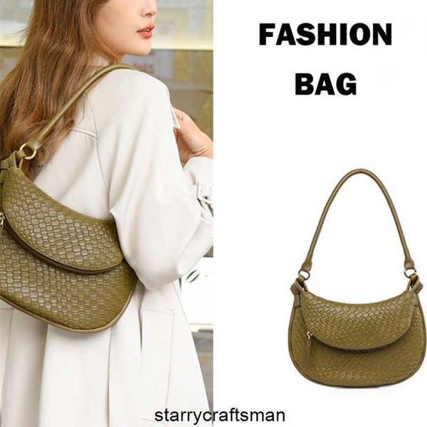 Borsa a tracolla Botte Venetas Borse in pelle da donna Gemelli b Familys Borsa a mano dello stesso stile Shuqi Show Fashion Weaving Twin Bag 2024 Nuova fascia alta Una spalla Undera HB54