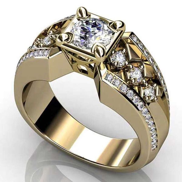 Anel Solitaire Ouro 14K para Homens Natural 2 Diamantes com Joias Anillos De Bizuteria Mujer Caixa de Anéis de Pedras Preciosas