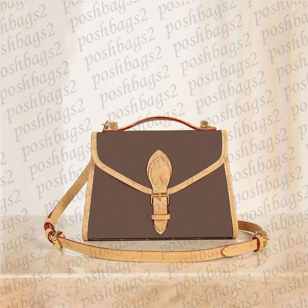 Bolsa de ombro vintage para bolsas femininas bolsa de lona revestida com alças de couro genuíno e guarnição