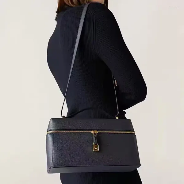 Вечерние сумки, однотонная женская золотая молния, модная сумка на одно плечо из натуральной кожи, универсальная диагональ в стиле ретро для женщин 2023