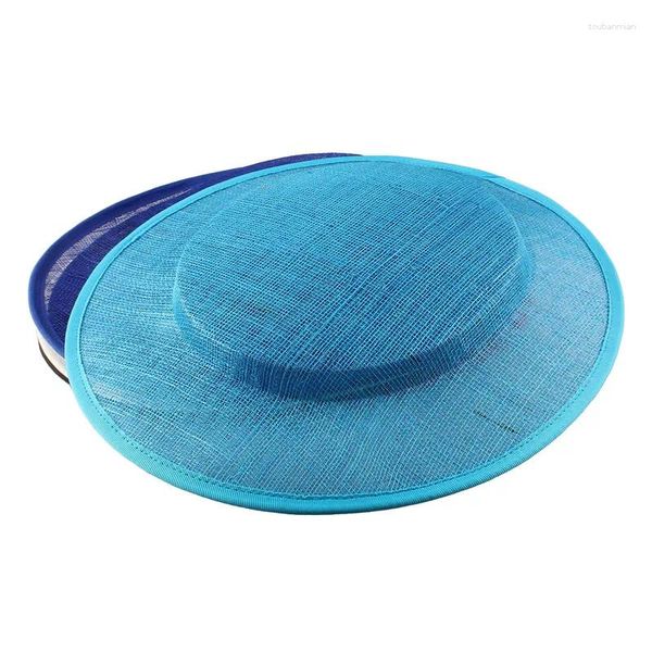 Kırmızı sinamay fascinator şapka tabanı 31cm büyük yuvarlak kadınlar kilise derbi düğün diy saç aksesuarları 6pcs/lot