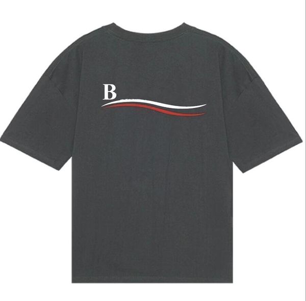 maglietta firmata camicie da uomo per uomo marea Lettera streetwear spruzzata 100% cotone orso abbigliamento donna unisex maglietta bianca nera maglietta oversize abbigliamento M-4XL