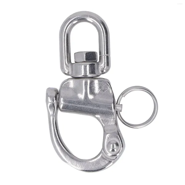 Halteres Snap Shackle Prático Gancho de Liberação Rápida Rotação de 360 Graus Para Spinnaker Halyard