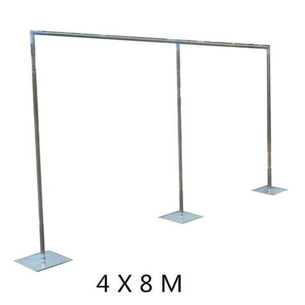 Suporte de decoração para cenário de casamento, alta qualidade, tubo de aço inoxidável, cortina de gaze, stent 3, 3m, 3, 6m, 4, 4m, 4, 8m, disponível312o