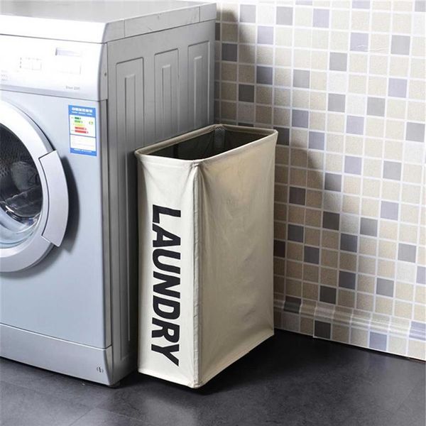Çamaşırhane sepeti tekerlekler üzerinde çamaşır yıkamak, kirli giysileri yıkamak tekerlekler ile ince çamaşırhane depolama katlanabilir t200602264r