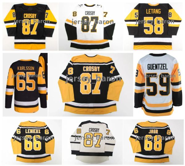 CUSTOM Erik Karlsson Sidney Crosby Penguins Hockey-Trikot Pittsburgh Winter Classic Letang Rickard Rakell Jake Guentzel Lemieux Evgeni Malki