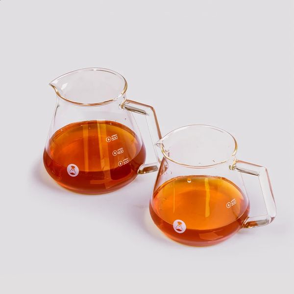 Kaffeekannen TIMEMORE Glas-Kaffeeserver, Glas-Kaffee-Sharing-Kanne, Kaffeekanne, Wasserstandsanzeige, Markierung 360 ml/600 ml, 231214