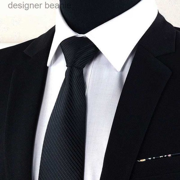 Krawatten Einfarbig Männer Streifen Mode Krawatten Hochzeit Anzug Business Party Casual Krawatte Version Schwarze Krawatte Professionelle Arbeit StriaL231215