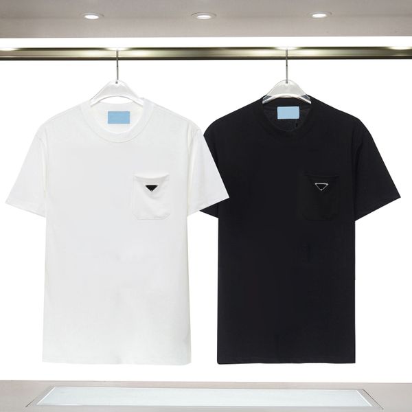 Мужская одежда Дизайнерская футболка Модная хлопковая футболка с коротким рукавом Iron Triangle Mark High Street Trend Повседневный топ Мужская одежда Мужские футболкиразмер M-3XL
