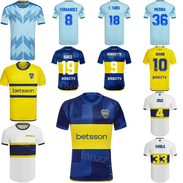 Uomo Boca Juniors 16 MERENTIEL Maglia da calcio 2023 24 Club Team 4 FIGAL MEDINA BENEDETTO FERNANDEZ VALDEZ ADVINCULA VARELA FABRA VILLA WEIGANDT Maglia da calcio Kit