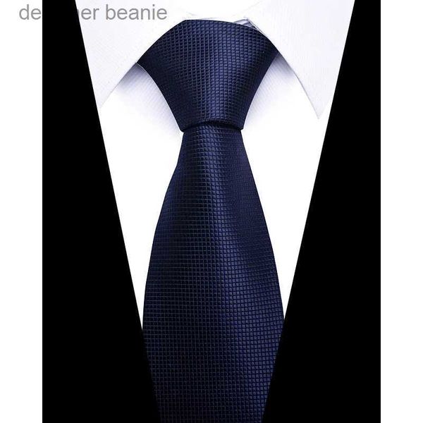 Cravatte Nuovo stile Molti colori Dropshipping Cravatta di seta Blu scuro Cravatta Uomo Accessori da sposa Uomo Dot PerformanceL231215