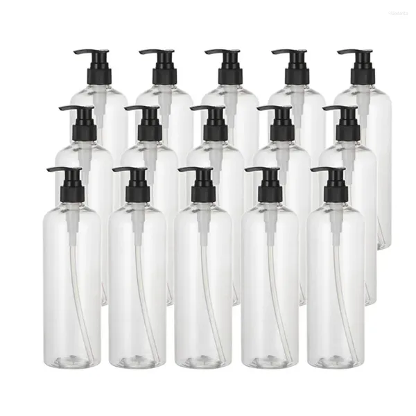 Pincéis de maquiagem, shampoo, condicionador, bomba, dispensador recarregável, 500ml, 15x