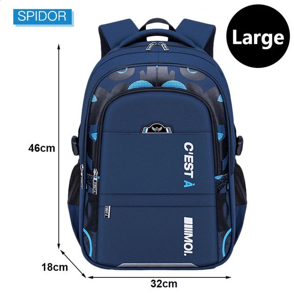 Школьные сумки SPIDOR, детский школьный рюкзак для мальчиков-подростков, водонепроницаемая сумка для книг Mochila 231214