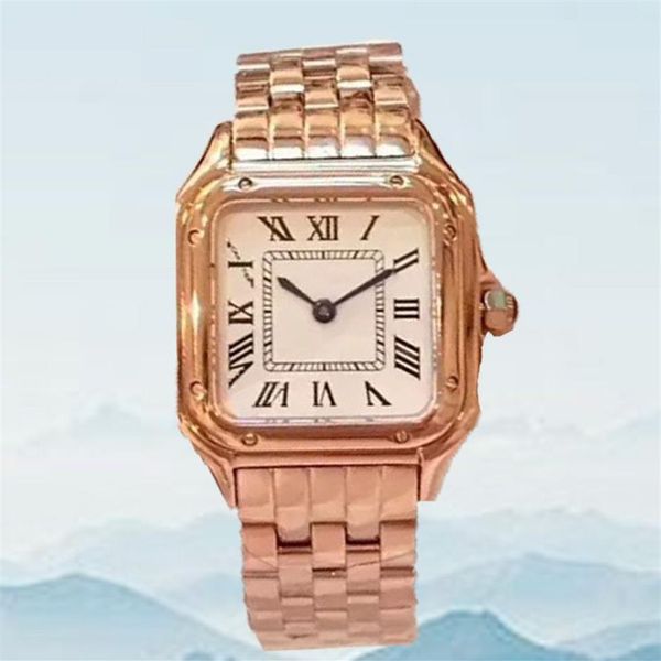 Relógios femininos de quartzo, relógios de quartzo com fivela deslizante de aço inoxidável, relógios de ouro, safira, resistência luminosa, montre d320s