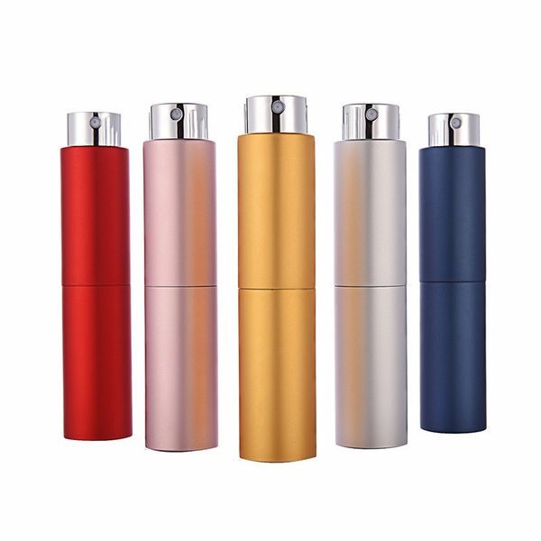 8ml sis sprey yeniden doldurulabilir şişeler taşınabilir atomizer kozmetik ambalaj kabı iç tank portatif koku alüminyum boş parfüm şişesi