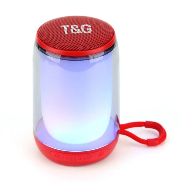 TG346 Bluetooth-Lautsprecher, cooler, farbenfroher Vollbild-LED-Ambiente-Lichtkarte, Desktop-Computer, Bass-Sound