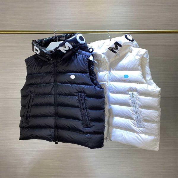 Gilet da uomo piumino moner Parka Cappotto Capispalla con cappuccio Impermeabile per uomo e donna Giacca a vento spessa corta senza maniche staccabile