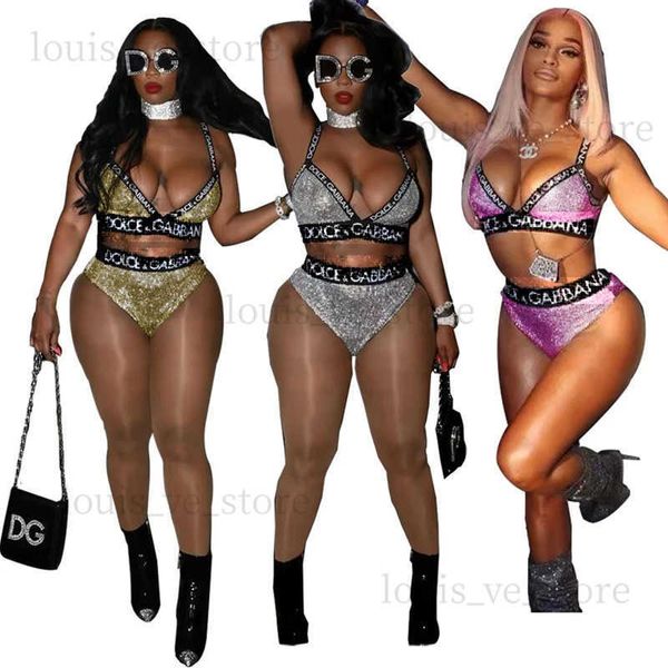 Damenbadebekleidung STYLISH LADY Brief Gedruckt Zweiteilige Bikini Set Frauen Hohe Taille Badeanzug 2023 Sommer Weibliche Beachwear Bademode Badeanzug T231215