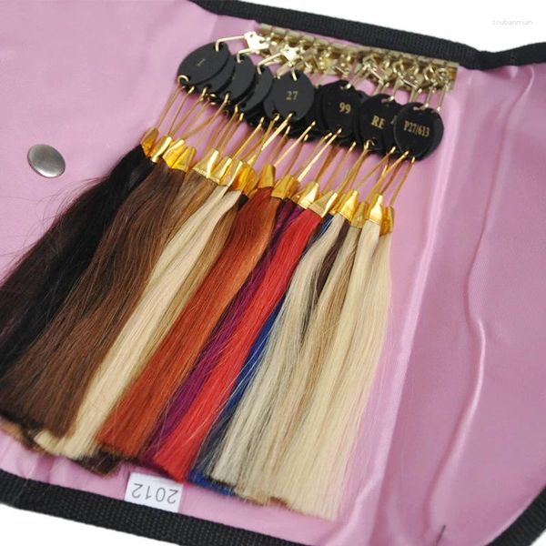 Estensioni dell'anello della tabella dei colori dei capelli umani Accessorio di estensione di 32 colori