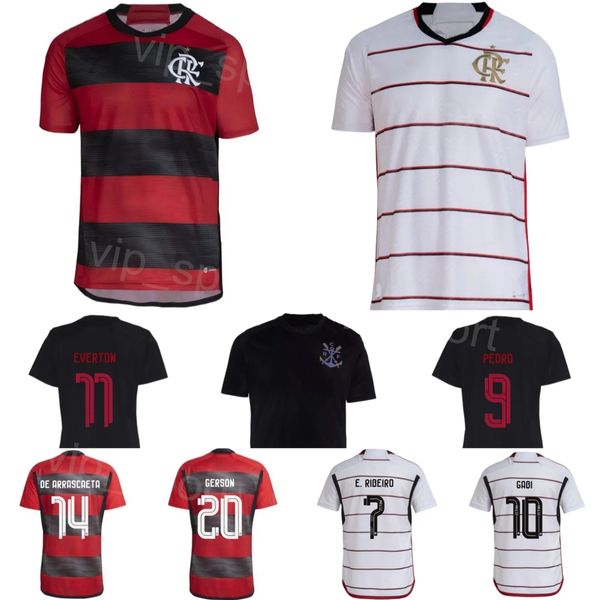 Club CR Flamengo Soccer 10 Gabriel Barbosa Trikots 6 Ayrton Lucas 29 Victor Hugo 4 Leo Pereira 14 Giorgian de Arrascaeta Fußballtrikot-Kits Uniform 23 2024 Man Team