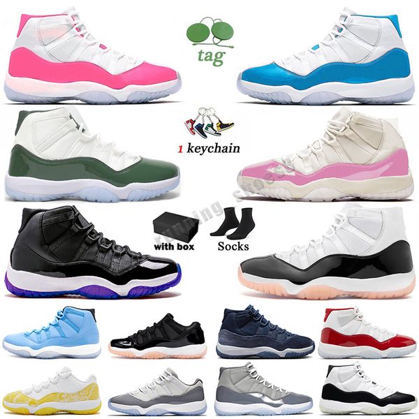 Jumpman 11 Basketballschuhe Herren Damen 11s DMP Gratitude Neapolitan Cherry Cool Grey Cap und Gown Bred Herren Trainer Sport Sneakers mit Box