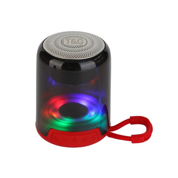 TG314 TWS Altoparlante Bluetooth wireless Esterno portatile LED Light Plug-in U Disk Radio Subwoofer 3.5Aux TF Card